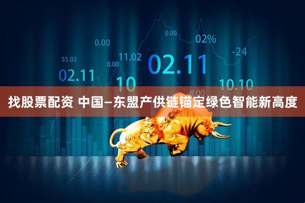 找股票配资 中国—东盟产供链锚定绿色智能新高度